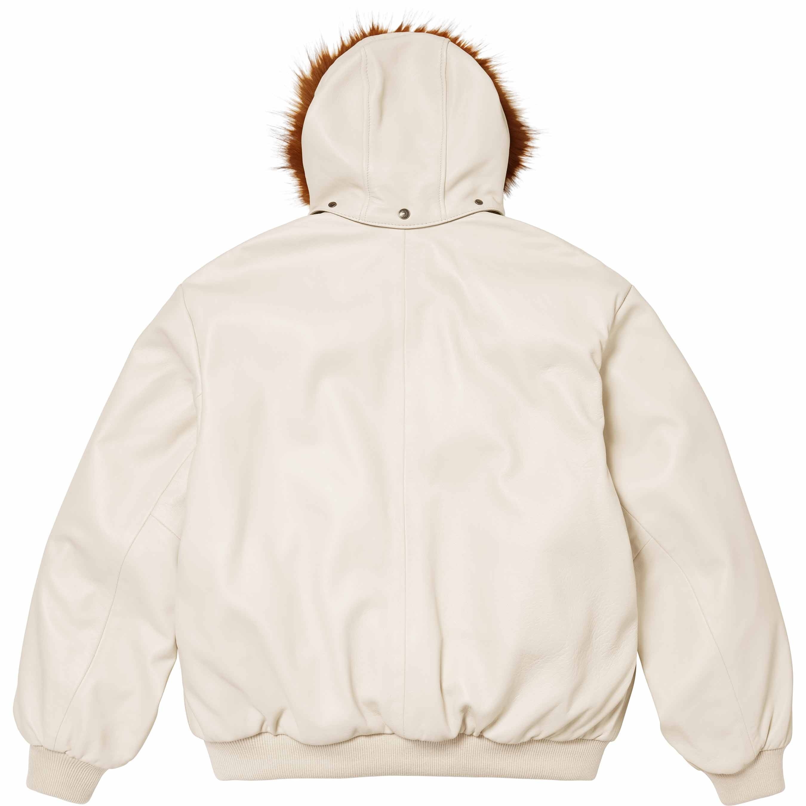 Supreme®/Schott® Hooded Leather Bomber Jacket view 2
